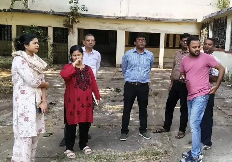 धनबाद: एसएसएलएनटी अस्पताल में बनेगा एमसीएच विंग, डीसी के निर्देश पर अधिकारियों ने किया निरीक्षण
