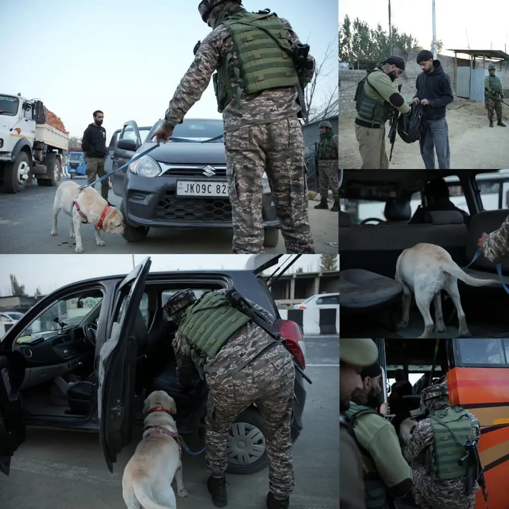 *Sopore Police Launches Extensive Checking Drive with K-9 Squad Across Police District*

Sopore, 25 October 2026:

In or