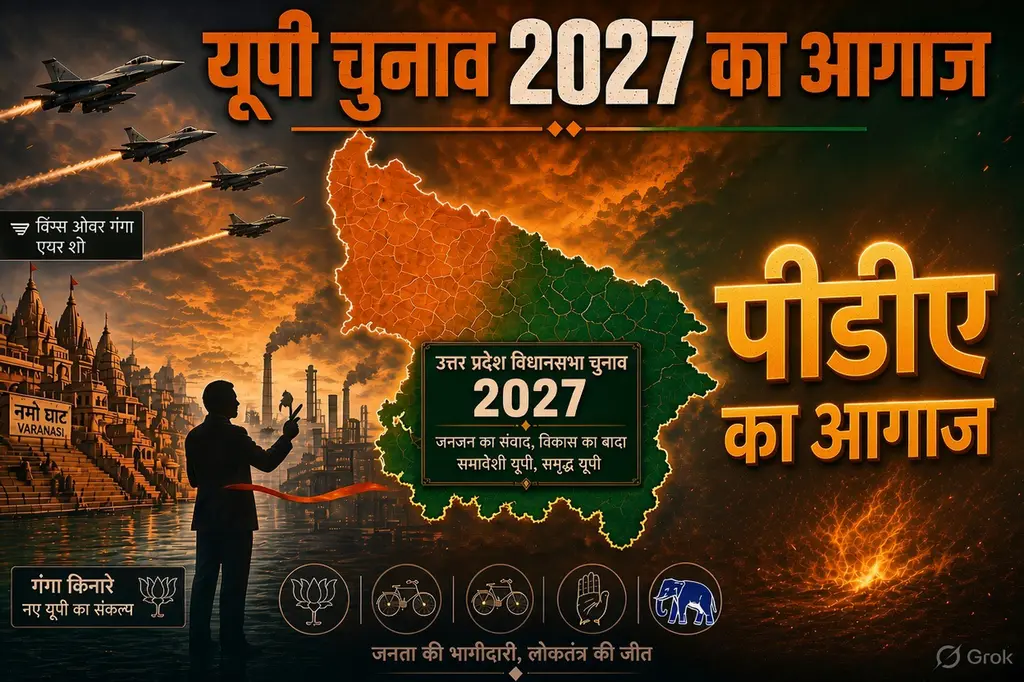 यूपी 2027: मोदी का बनारस दौरा, अखिलेश का पीडीए रथ और भाजपा की बड़ी तैयारी