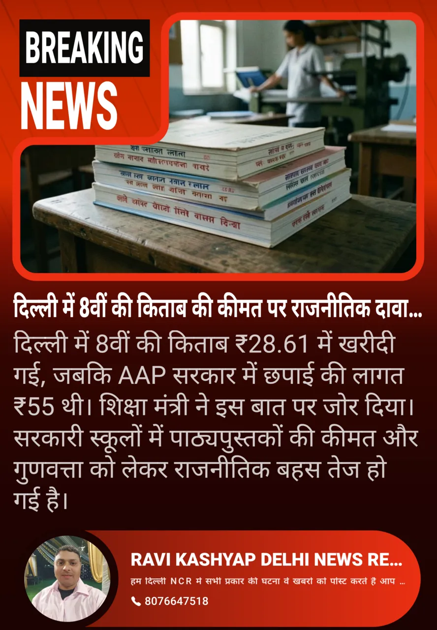 दिल्ली में 8वीं की किताब की कीमत पर राजनीतिक दावा झूठा निकला