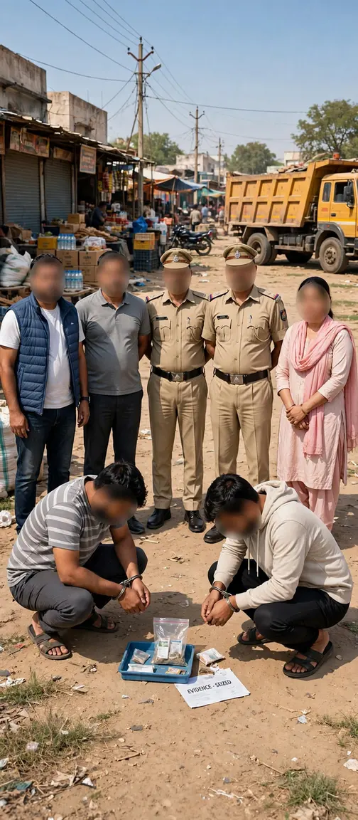 *टाहलीवाल में चिट्टा तस्करी पर पुलिस का प्रहार, 0.41 ग्राम हेरोइन के साथ 2 दबोचे*✅