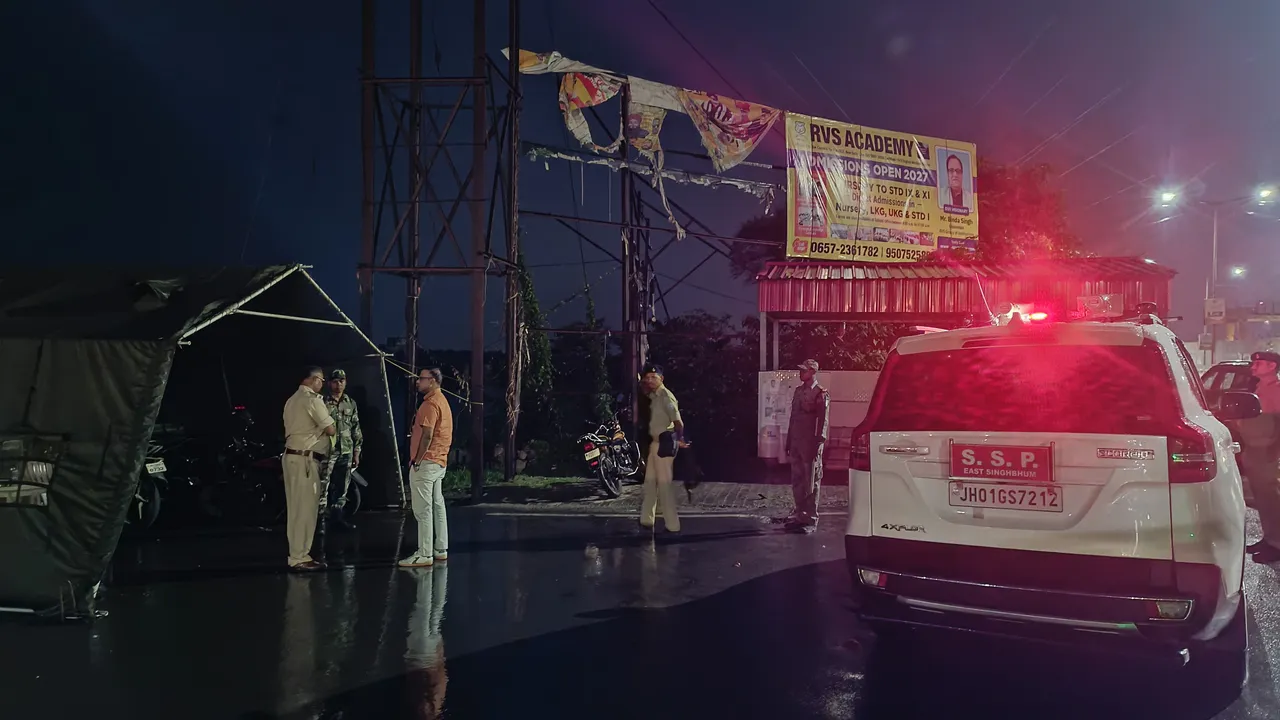 JAMSHEDPUR : जमशेदपुर में सुरक्षा को लेकर पुलिस अलर्ट