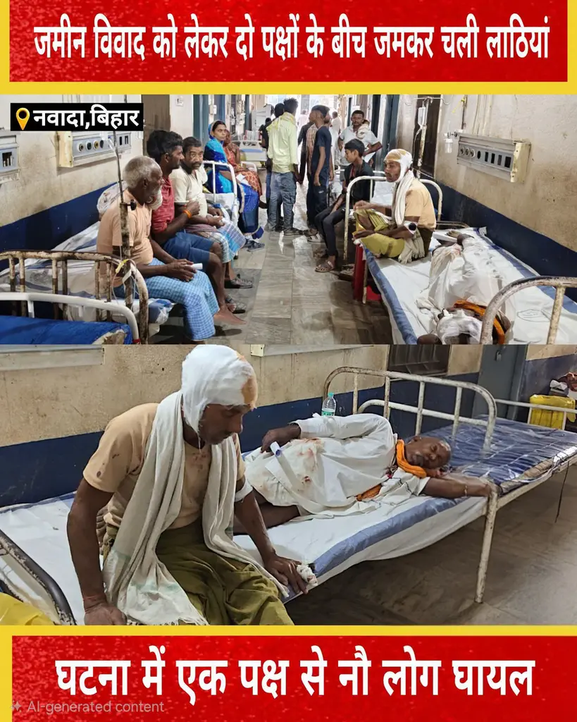 नवादा। जिले के वारिसलीगंज प्रखंड क्षेत्र के हेमजा गांव में जमीन विवाद को लेकर दो पक्षों के बीच जमकर मारपीट हुई। देखते ही