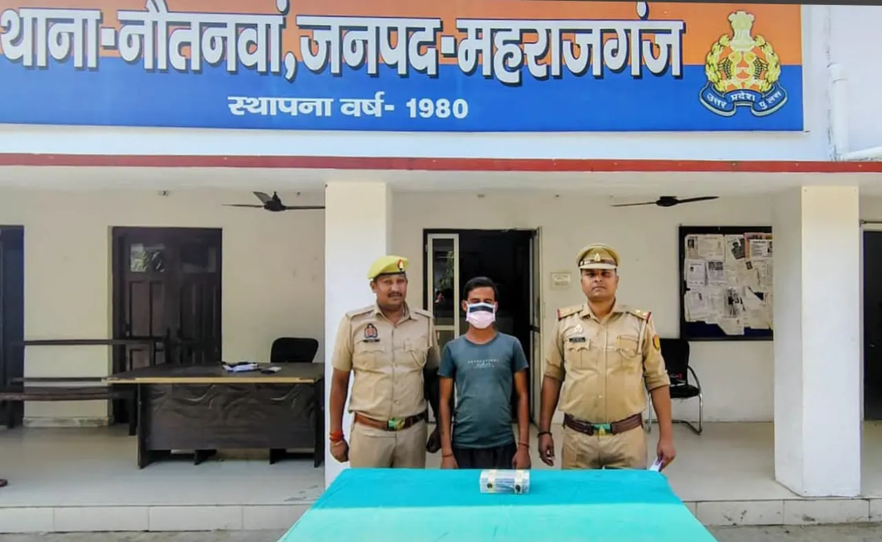 नौतनवां में मंदिर से चांदी का मुकुट चोरी, 3 घंटे में पुलिस ने किया खुलासा