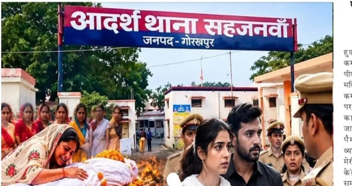 जिस महिला का हुआ अन्तिम संस्कार वह है जिंदा पहुची थाने