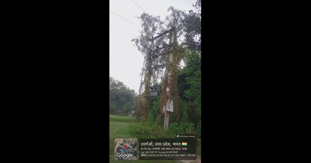 अमेठी में बिजली के तार पर लटक रही गिलोय की बेल से बालक को लगा करंट, बाल-बाल बची जान