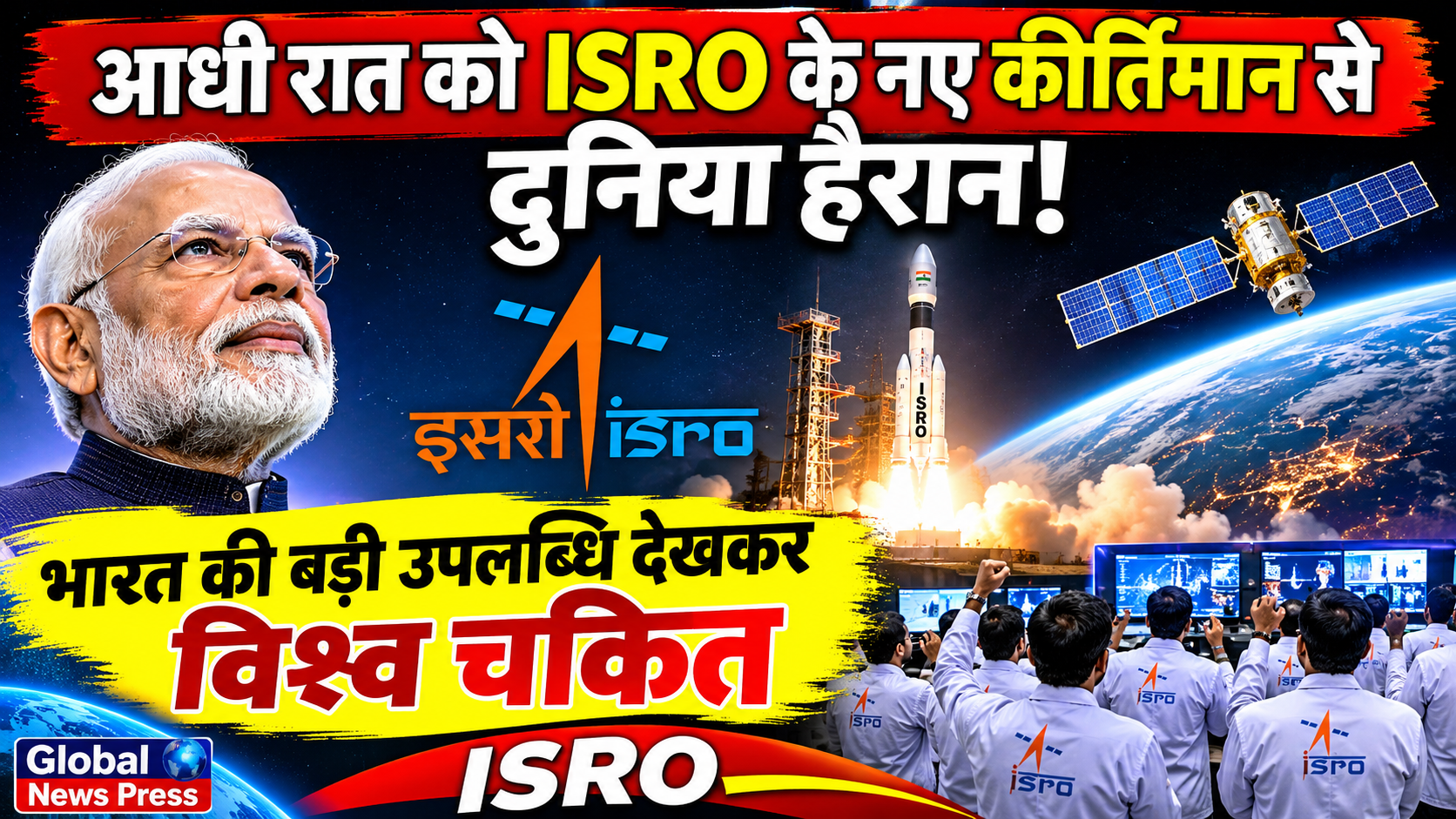 भारत ने एक बार फिर अंतरिक्ष के क्षेत्र में अपनी क्षमता और वैज्ञानिक ताकत का परिचय दिया है। आधी रात को भारतीय अंतरिक्ष अनुसंधान संगठन (ISRO) की एक नई उपलब्धि ने देश ही नहीं, बल्कि पूरी दुनिया का ध्यान अपनी ओर खींचा है। भारतीय वैज्ञानिकों की मेहनत, तकनीकी कौशल और वर्षों के शोध का परिणाम एक बार फिर दुनिया के सामने आया है। { Prabhat Dohare }